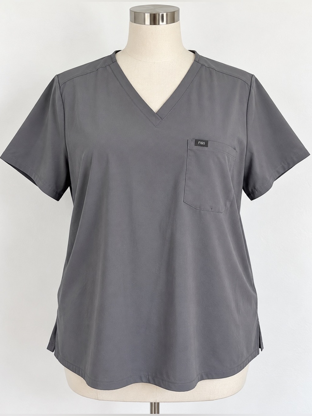 FIGS Catarina Scrub Top Gray FIONx Women’s 4XL Plus Size
